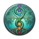 Cabochon Résine - arbre de vie et chakra