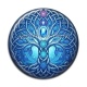 Cabochon Résine - arbre de vie et chakra