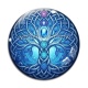 Cabochon Verre - arbre de vie et chakra