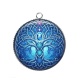Pendentif Cabochon Argent - arbre de vie et chakra