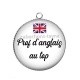 Pendentif Cabochon Argent - prof d'anglais au top