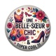 Cabochon Résine - une belle soeur chic super cool