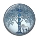 Cabochon Résine - arbre de vie et loup