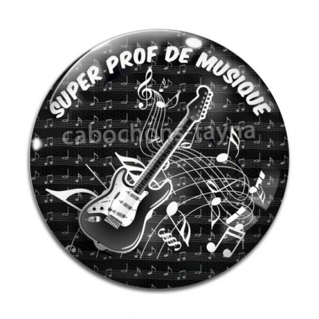 Cabochon Verre - super prof de musique