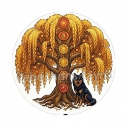 arbre de vie et loup