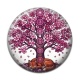 Cabochon Résine - arbre de vie et loup