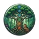 Cabochon Résine - arbre de vie et loup