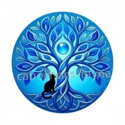 arbre de vie et chat
