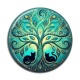 Cabochon Résine - arbre de vie et chat