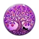 Cabochon Verre - arbre de vie et chat