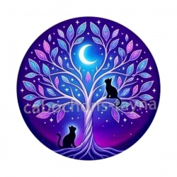 arbre de vie et chat
