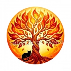 arbre de vie et chat