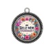 Pendentif Cabochon Argent - une belle mère extraordinaire