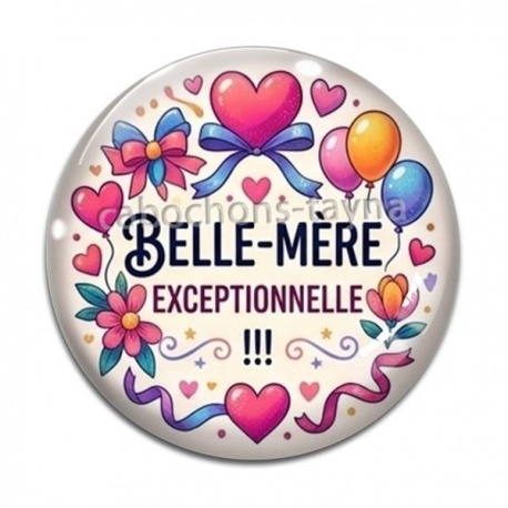 Cabochon Verre - belle mère exceptionnelle