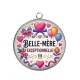 Pendentif Cabochon Argent - belle mère exceptionnelle