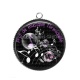 Pendentif Cabochon Argent - prof de musique formidable
