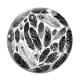 Cabochon Verre - plume