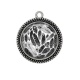 Pendentif Cabochon Argent - plume