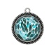 Pendentif Cabochon Argent - plume