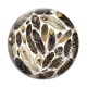 Cabochon Verre - plume