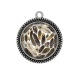 Pendentif Cabochon Argent - plume