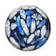 Cabochon Verre - plume