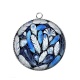 Pendentif Cabochon Argent - plume