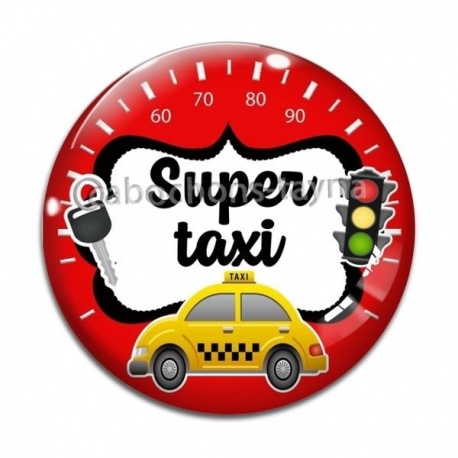 Cabochon Verre - super taxi