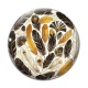 Cabochon Verre - plume