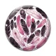 Cabochon Verre - plume