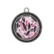 Pendentif Cabochon Argent - plume