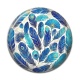 Cabochon Résine - plume