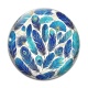 Cabochon Verre - plume