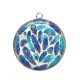 Pendentif Cabochon Argent - plume