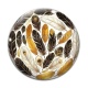 Cabochon Verre - plume