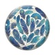 Cabochon Verre - plume