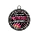 Pendentif Cabochon Argent - une super prothésiste ongulaire