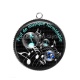 Pendentif Cabochon Argent - prof de musique formidable