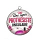 Pendentif Cabochon Argent - une super prothésiste ongulaire