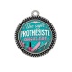 Pendentif Cabochon Argent - une super prothésiste ongulaire