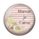 Cabochon Résine - maman je t'aime