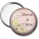 Miroir de poche - maman je t'aime