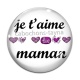 Cabochon Verre - je t'aime maman