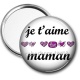 Miroir de poche - je t'aime maman
