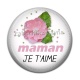 Cabochon Résine - maman je t'aime