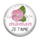Cabochon Verre - maman je t'aime
