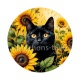 chat fleur tournesol