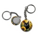 Porte clés - chat fleur tournesol