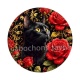 chat noir fleur