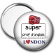Miroir de poche - super prof d'anglais